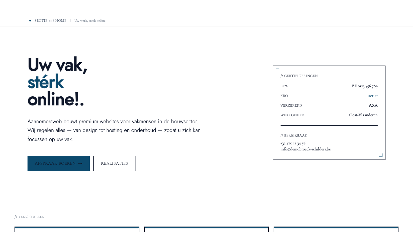 Voorbeeld van de Technical-look